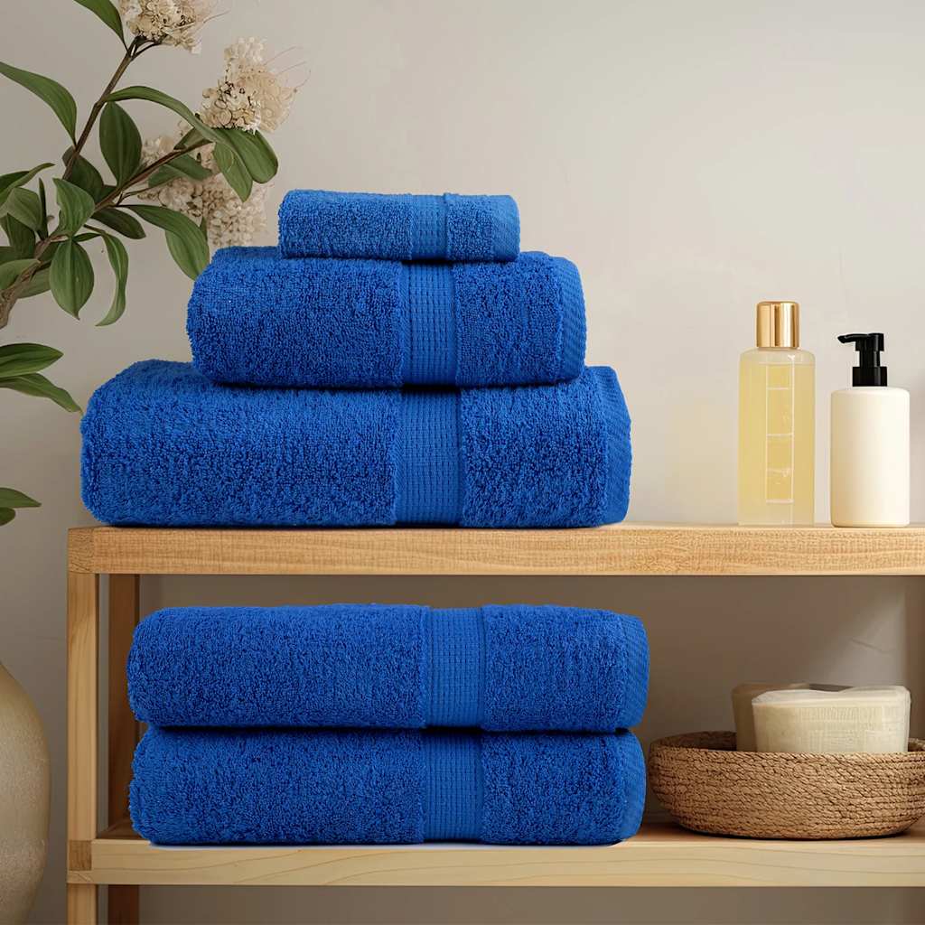 Vidaxl handdoeken frogn 4 st 100x200 cm 360 g m² blauw