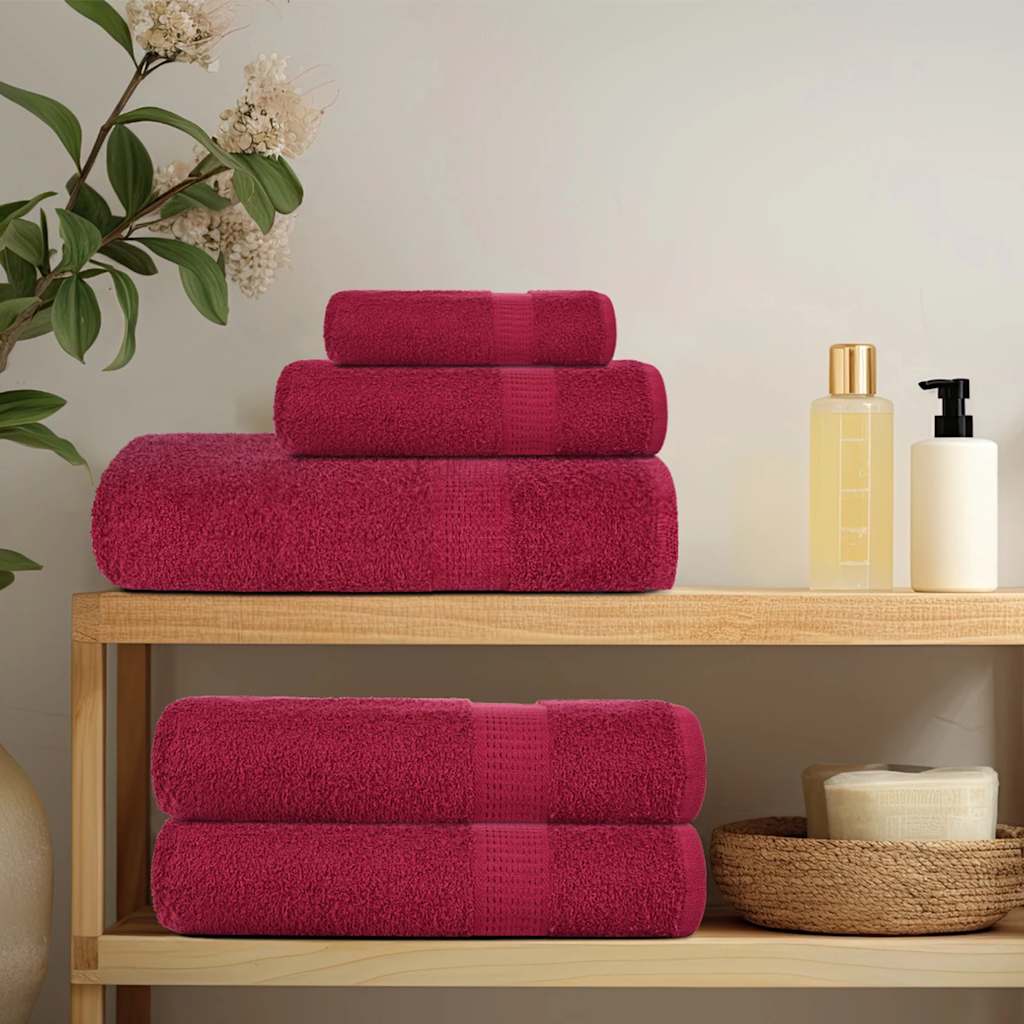 Vidaxl saunahanddoeken frogn 10 st 80x200 cm 360 g m² bordeaux