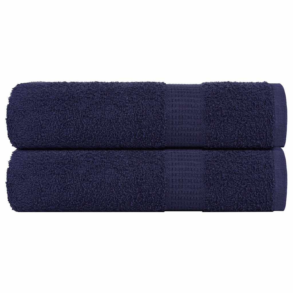 Vidaxl badhanddoeken frogn 2 st 100x150 cm 360 g m² marineblauw
