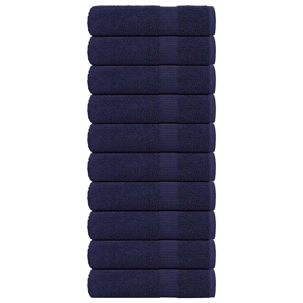 Vidaxl badhanddoeken frogn 10 st 100x150 cm 360 g m² marineblauw