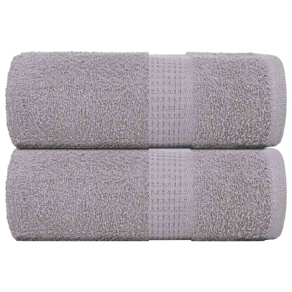 Vidaxl washandjes frogn 2 st 30x30 cm 360 g m² grijs