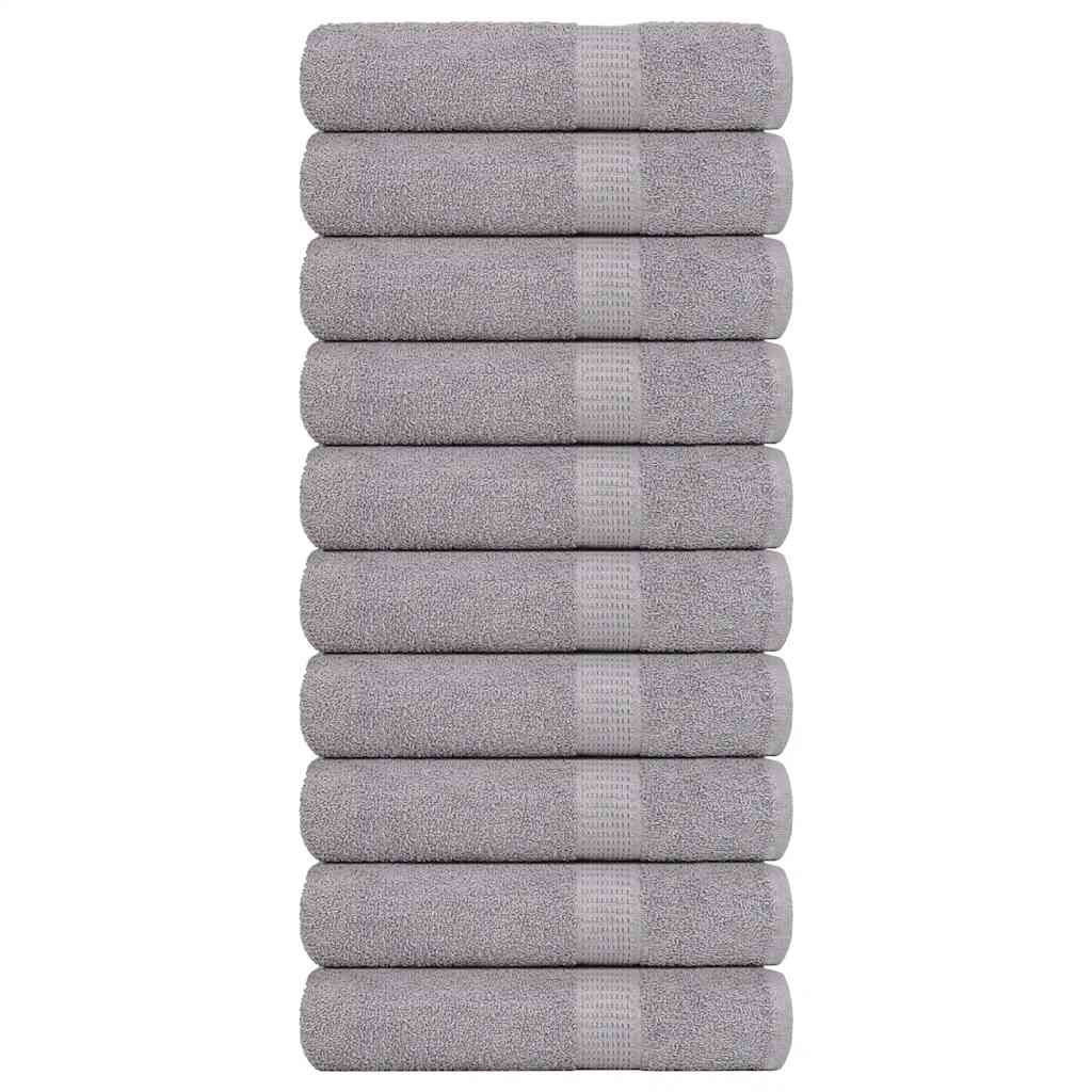 Vidaxl handdoeken frogn 10 st 50x100 cm 360 g m² grijs