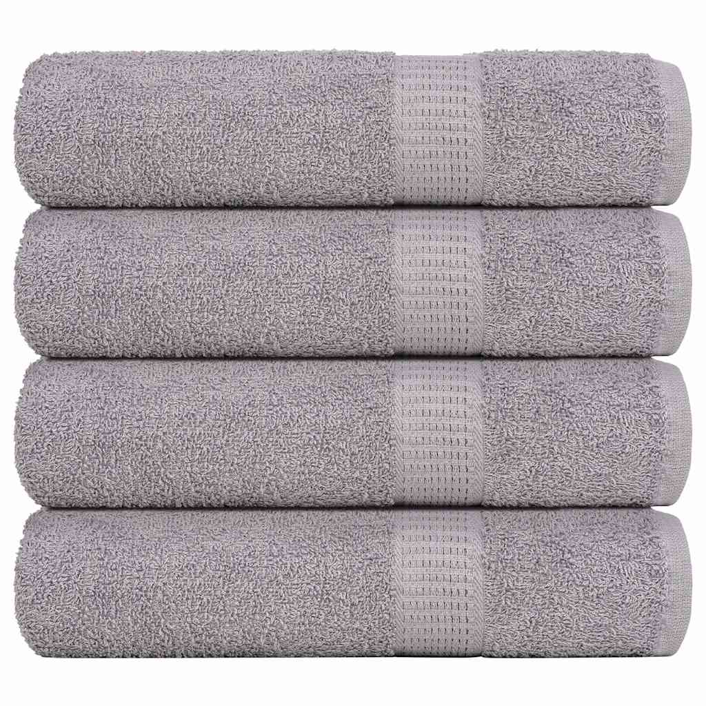 Vidaxl badhanddoeken frogn 4 st 100x150 cm 360 g m² grijs