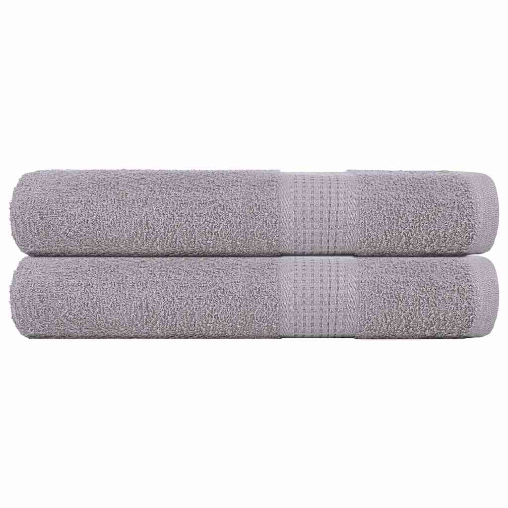 Vidaxl saunahanddoeken frogn 2 st 80x200 cm 360 g m² grijs