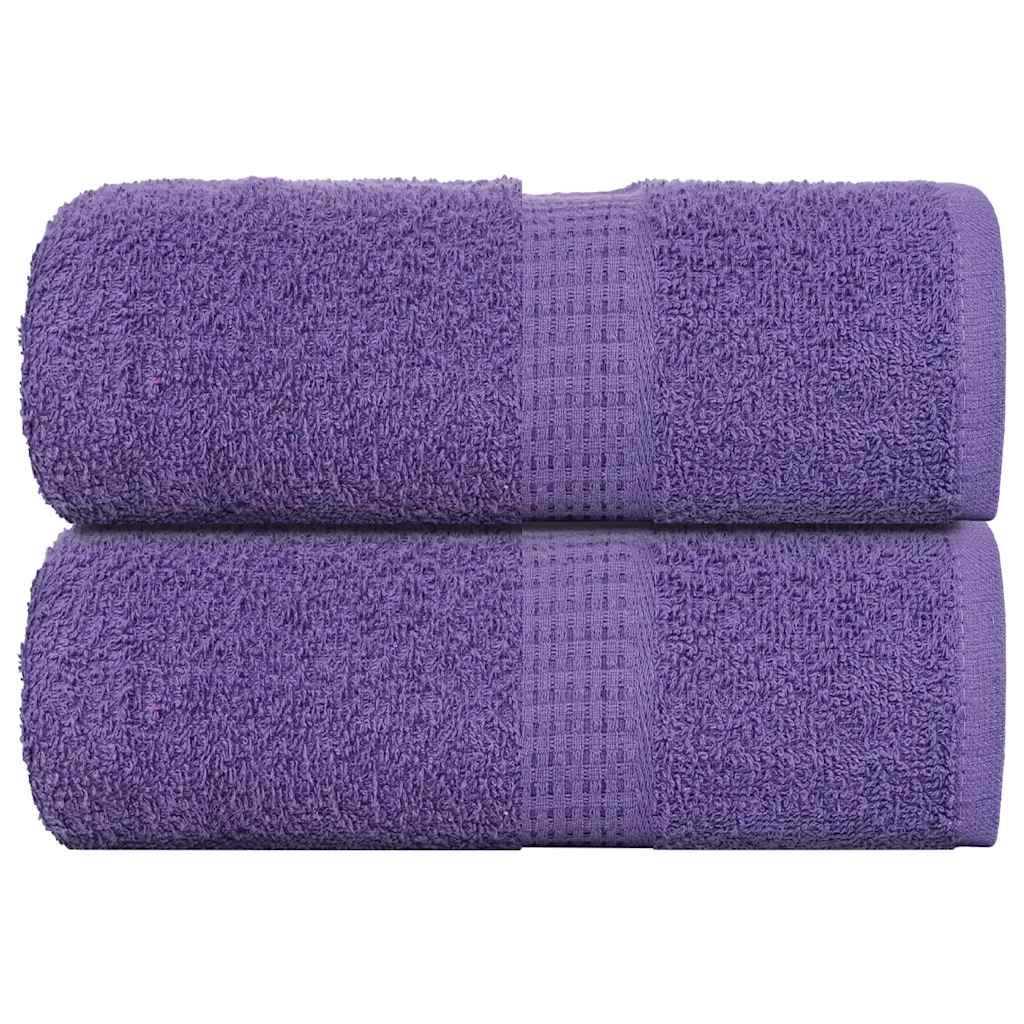 Vidaxl washandjes frogn 2 st 30x30 cm 360 g m² paars
