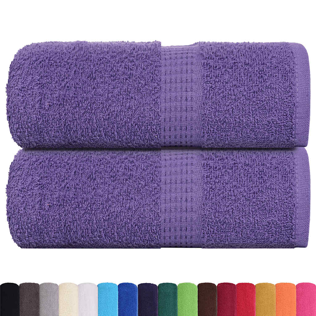 Vidaxl gastendoekjes frogn 2 st 30x50 cm 360 g m² paars