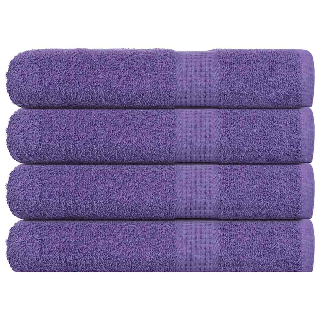 Vidaxl handdoeken frogn 4 st 100x200 cm 360 g m² paars