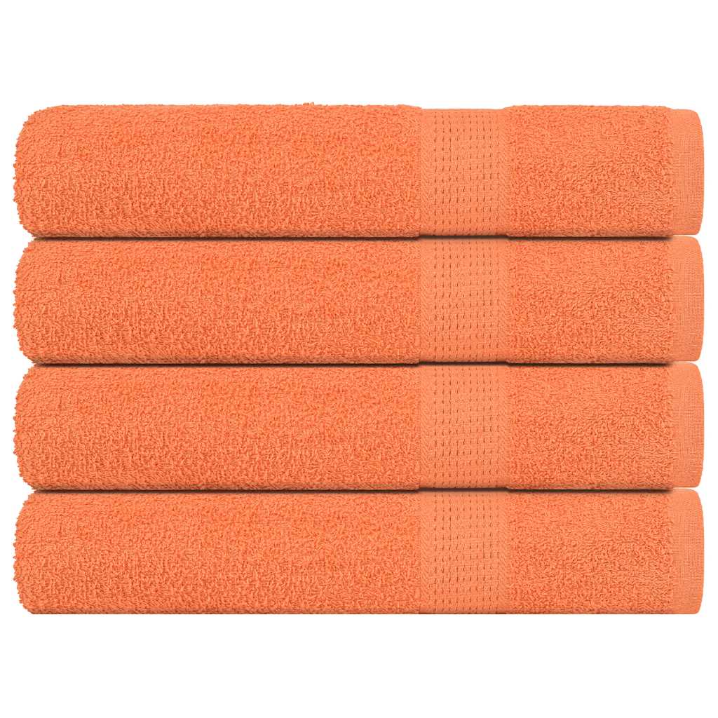 Vidaxl handdoeken frogn 4 st 100x200 cm 360 g m² oranje