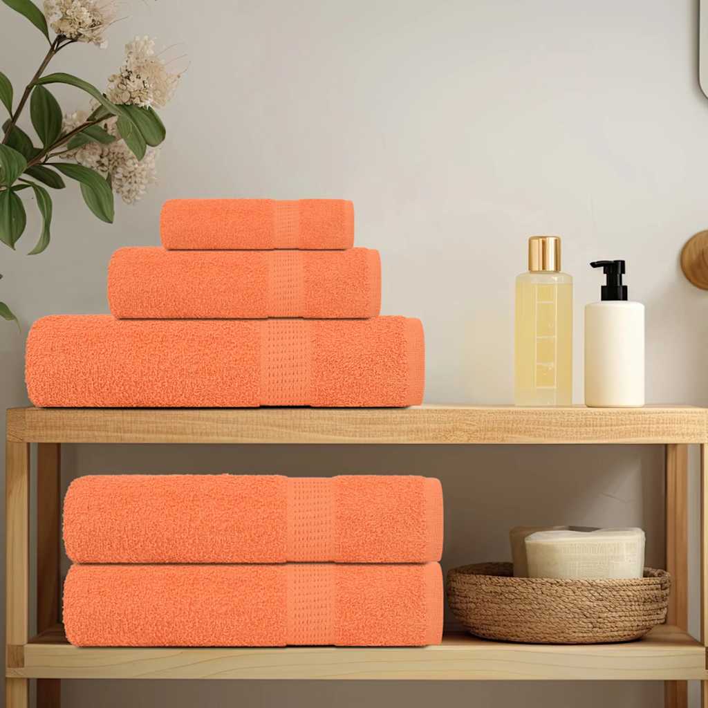 Vidaxl handdoeken frogn 4 st 100x200 cm 360 g m² oranje