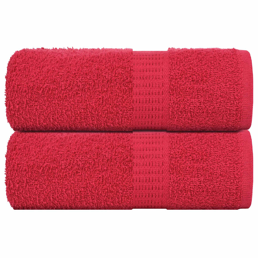 Vidaxl gastendoekjes frogn 2 st 30x50 cm 360 g m² rood