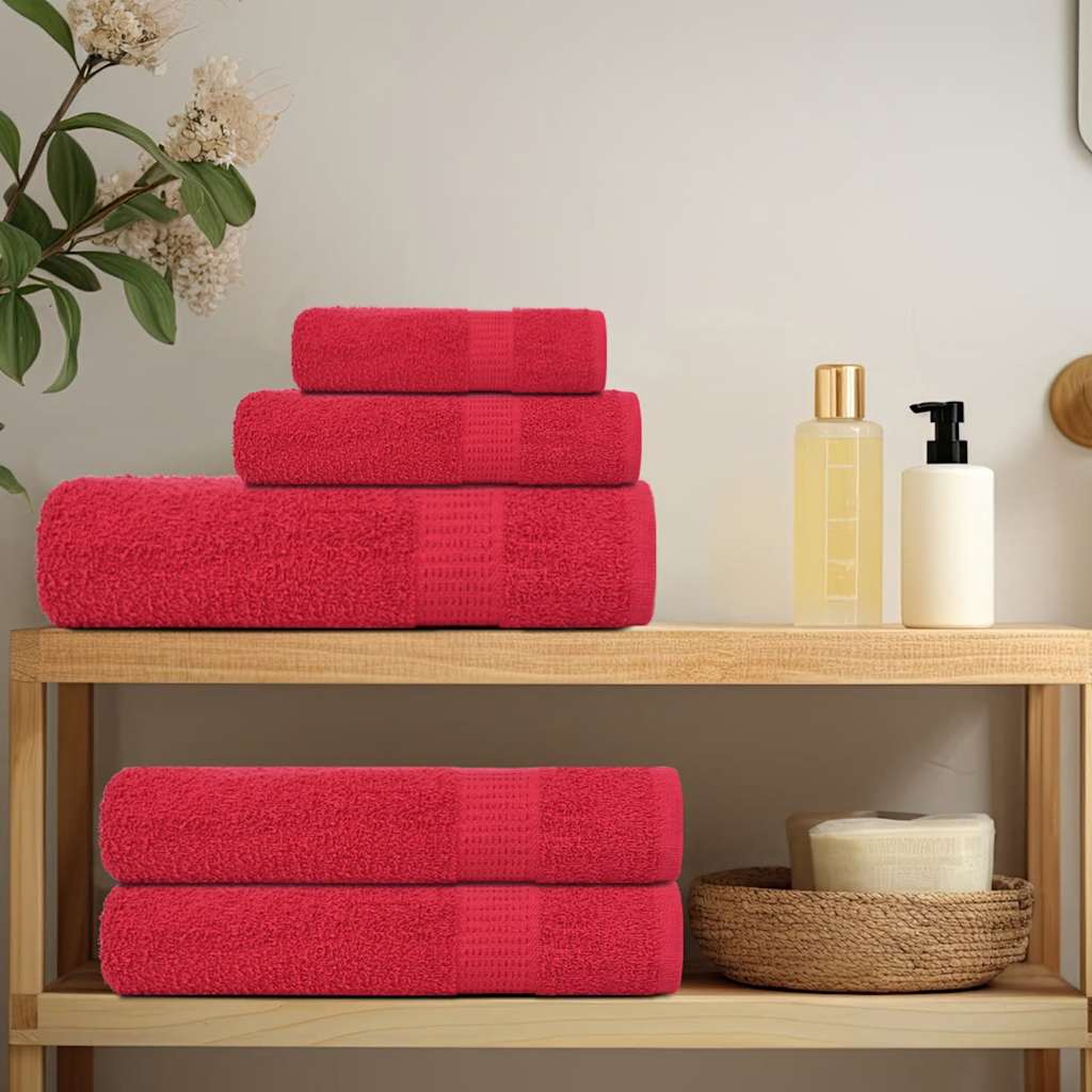 Vidaxl saunahanddoeken frogn 4 st 80x200 cm 360 g m² rood