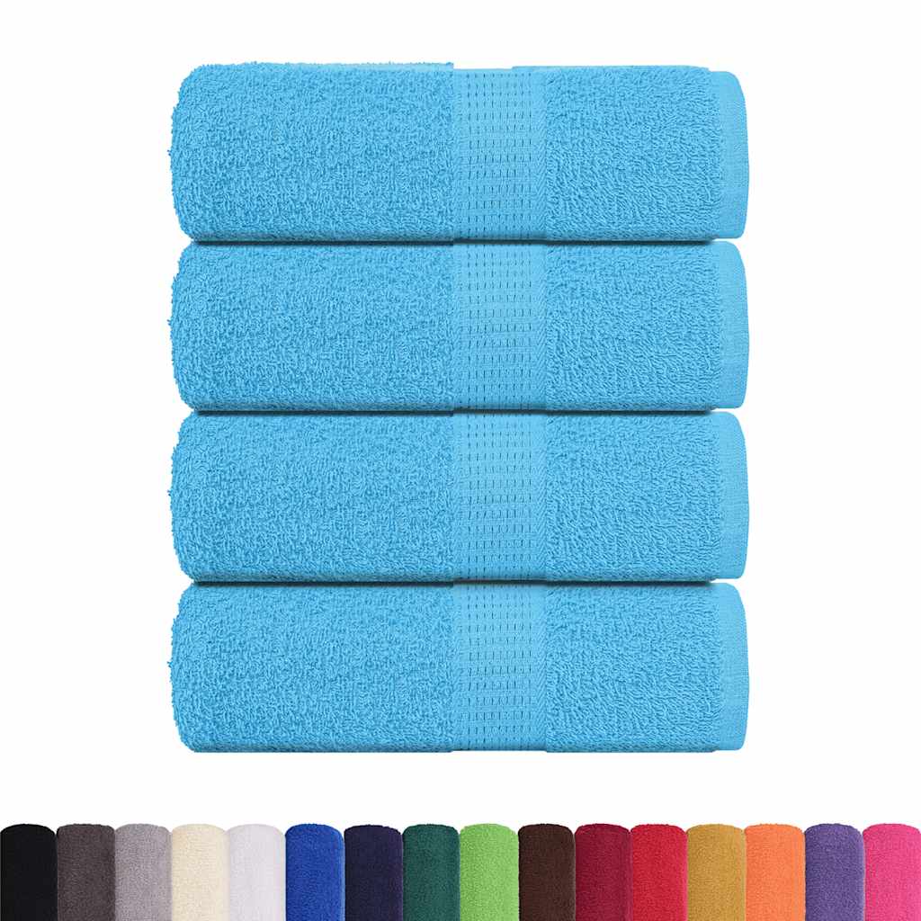 Vidaxl gastendoekjes frogn 4 st 30x50 cm 360 g m² turquoise