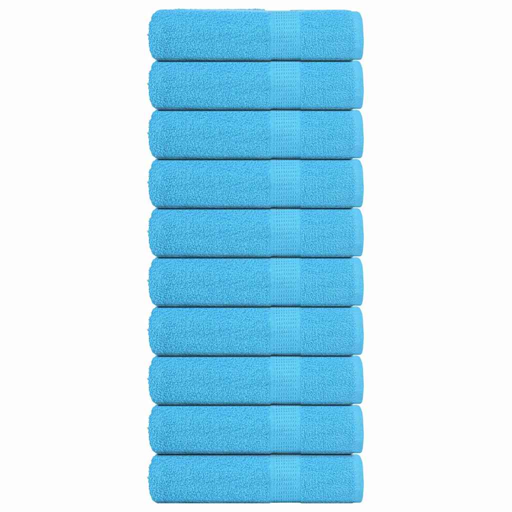 Vidaxl badhanddoeken 10 st 100x150 cm 360 g m² 100% katoen turkoois