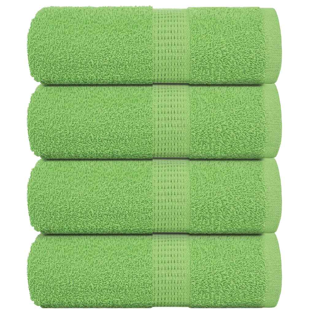 Vidaxl washandjes frogn 4 st 30x30 cm 360 g m² appelgroen