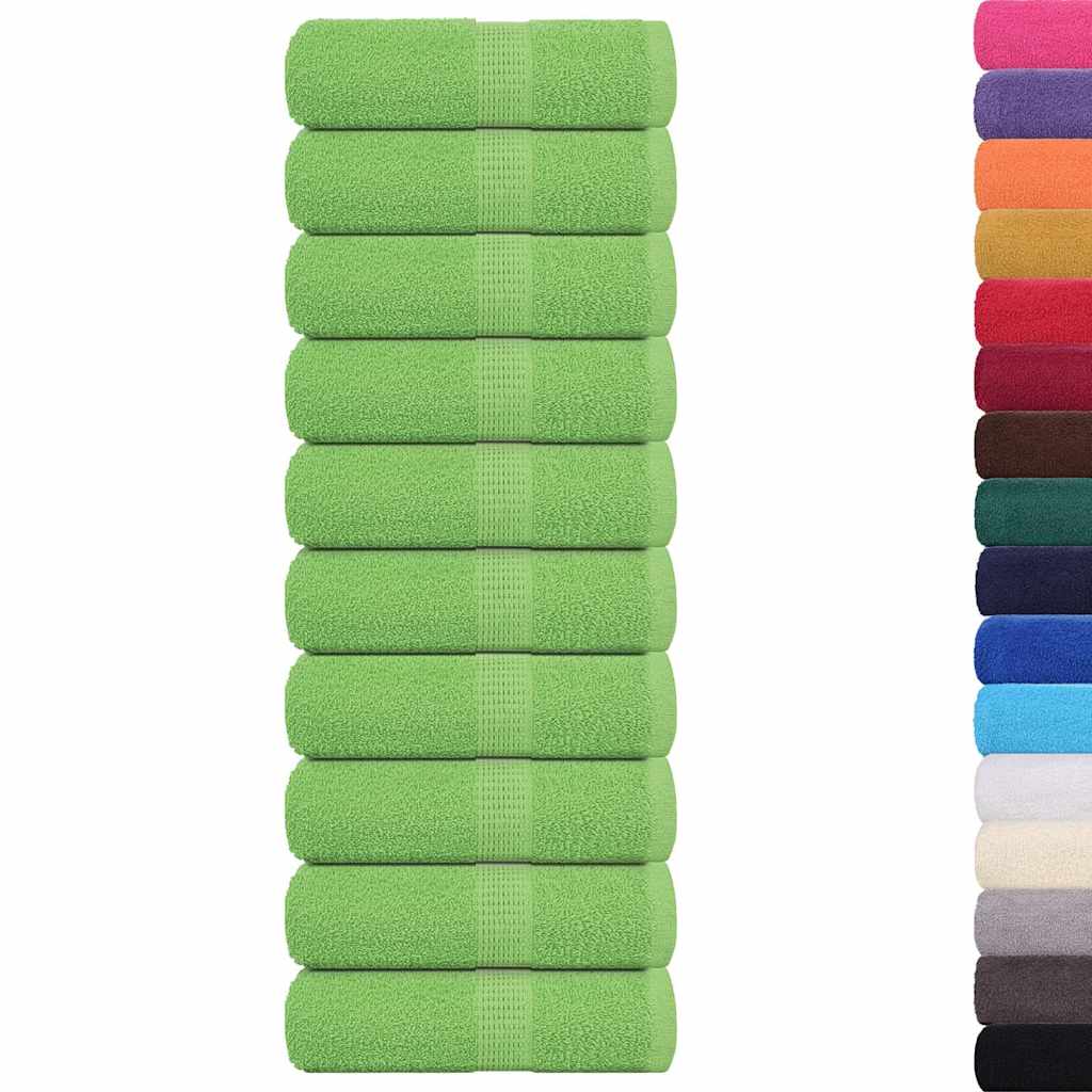 Vidaxl washandjes frogn 10 st 30x30 cm 360 g m² appelgroen