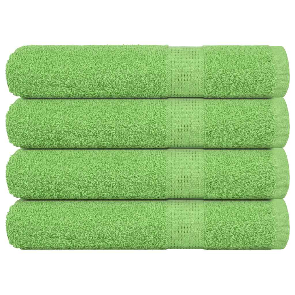 Vidaxl handdoeken frogn 4 st 100x200 cm 360 g m² appelgroen