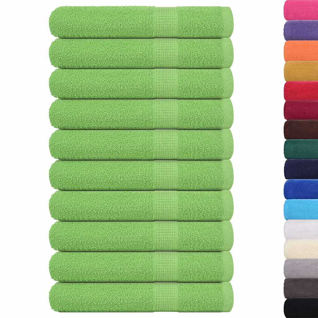 Vidaxl handdoeken frogn 10 st 100x200 cm 360 g m² appelgroen
