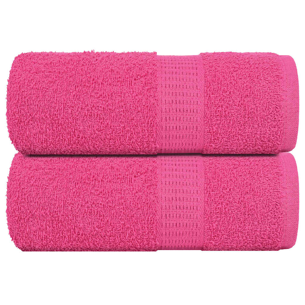 Vidaxl washandjes frogn 2 st 30x30 cm 360 g m² roze