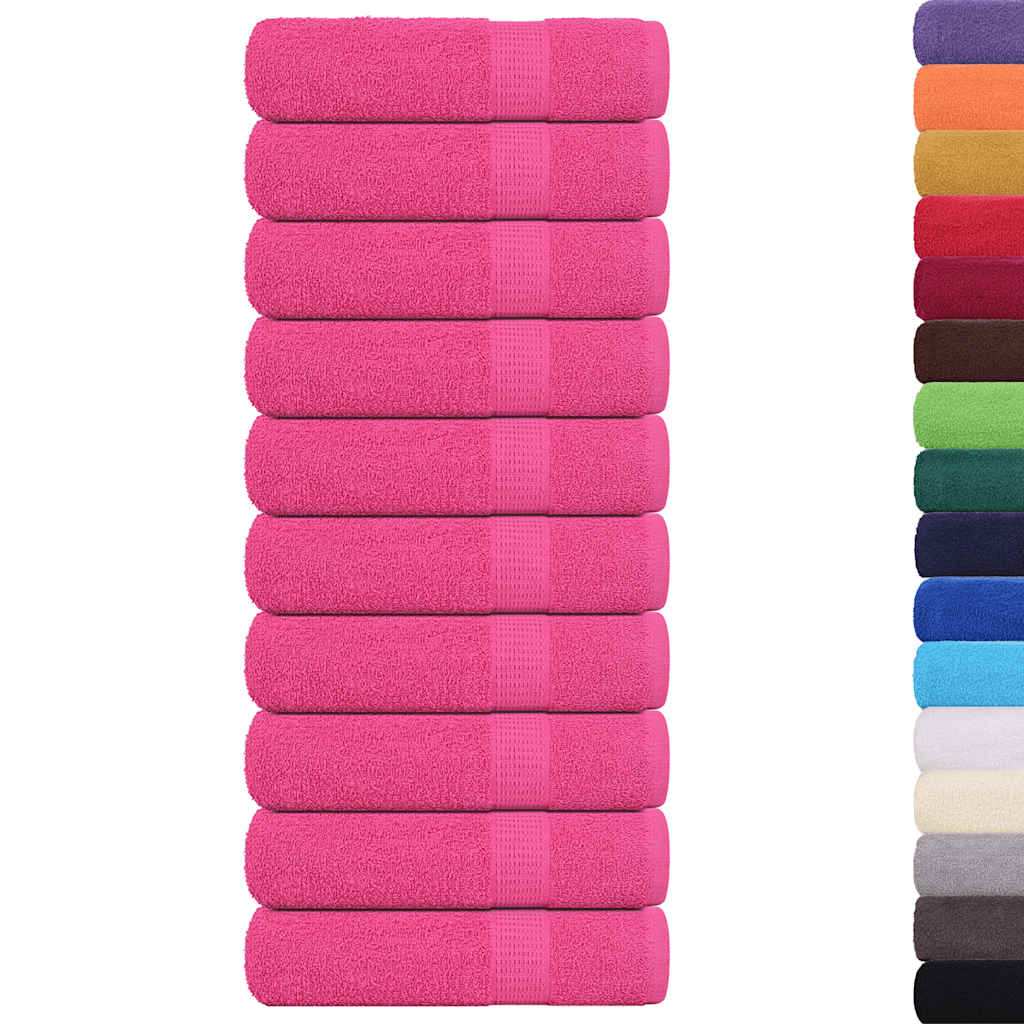 Vidaxl badhanddoeken frogn 10 st 100x150 cm 360 g m² roze
