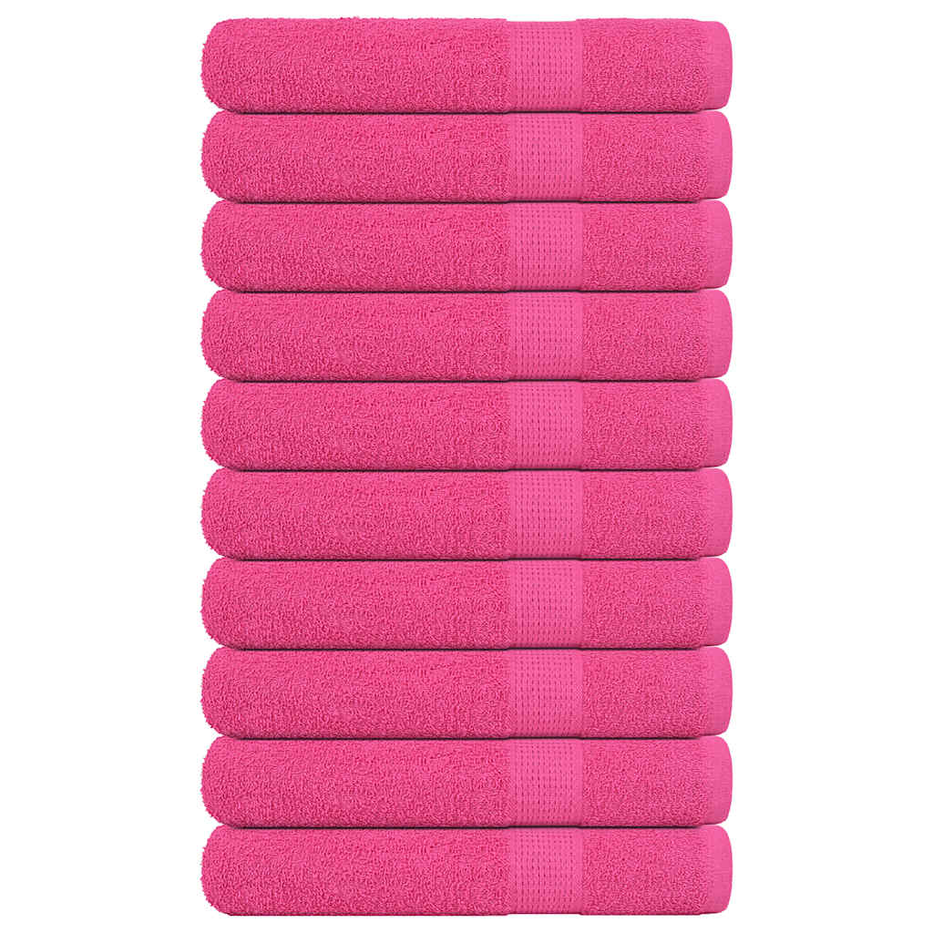 Vidaxl saunahanddoeken frogn 10 st 80x200 cm 360 g m² roze