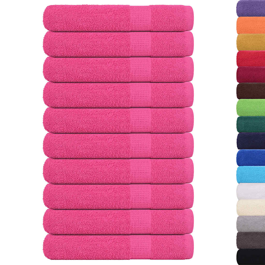 Vidaxl saunahanddoeken frogn 10 st 80x200 cm 360 g m² roze