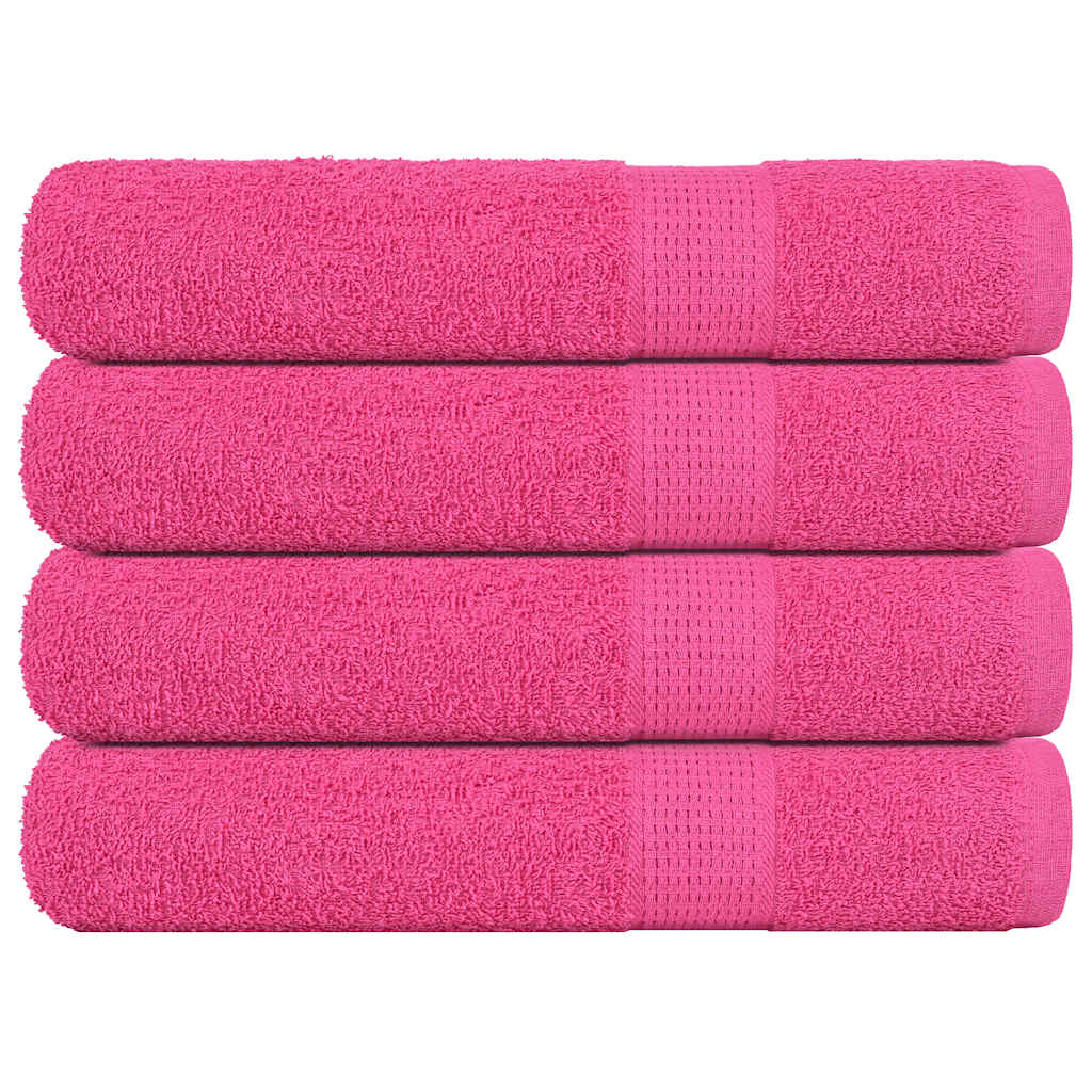 Vidaxl handdoeken frogn 4 st 100x200 cm 360 g m² roze