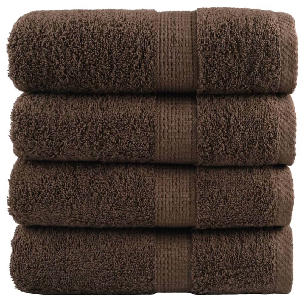 Vidaxl gastendoekjes solund 4 st 600 g m² 30x50 cm bruin