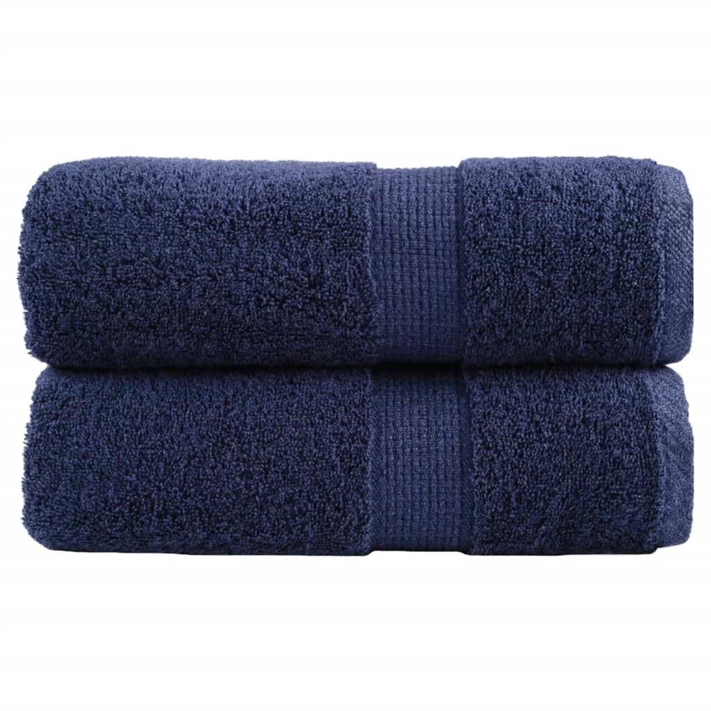Vidaxl gastendoekjes solund 2 st 600 g m² 30x50 cm marineblauw