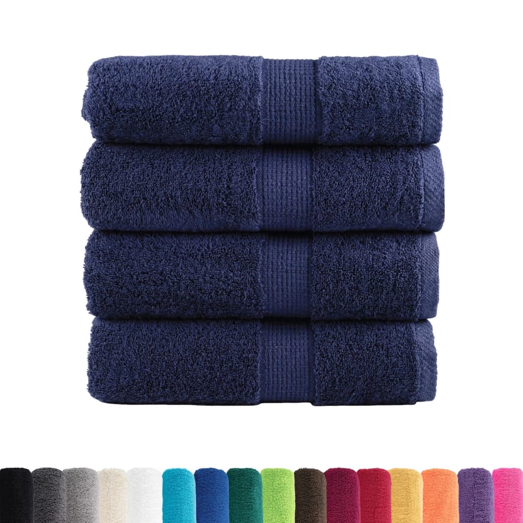 Vidaxl gastendoekjes solund 4 st 600 g m² 30x50 cm marineblauw
