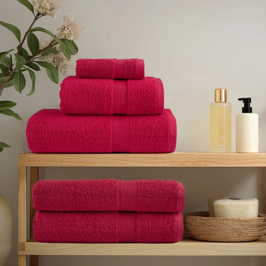 VidaXL Gastendoekjes SOLUND 10 st 600 g m² 30x50 cm rood