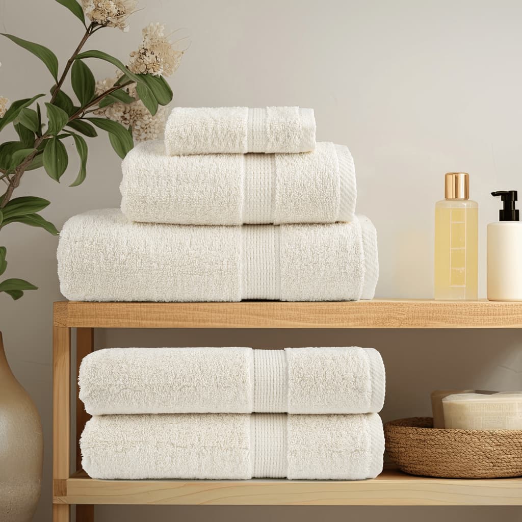 Vidaxl gastendoekjes solund 2 st 600 g m² 30x50 cm crèmekleurig