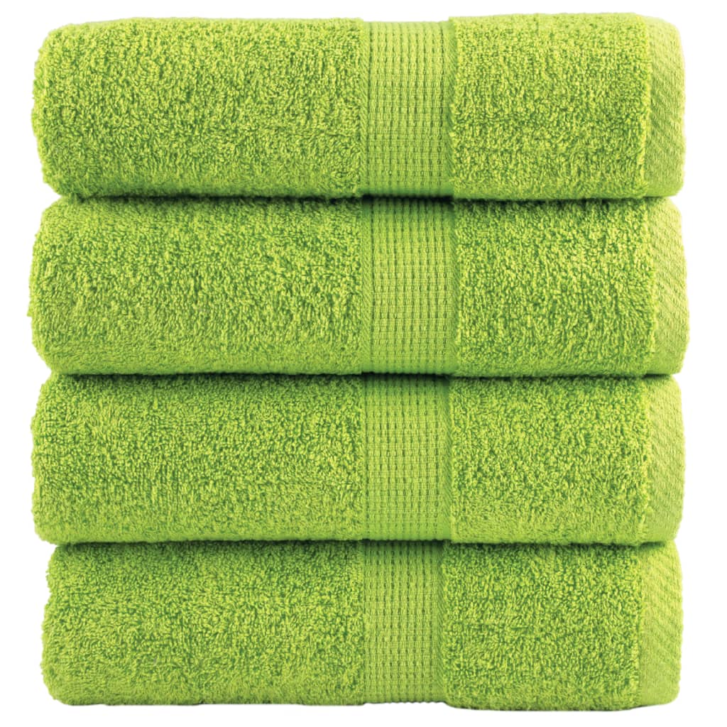 Vidaxl gastendoekjes solund 4 st 600 g m² 30x50 cm appelgroen