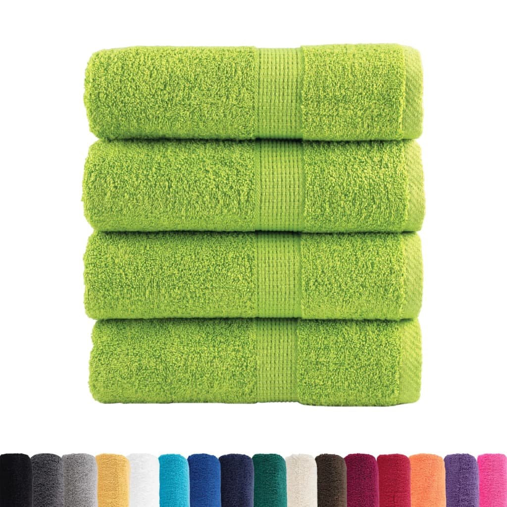 Vidaxl gastendoekjes solund 4 st 600 g m² 30x50 cm appelgroen
