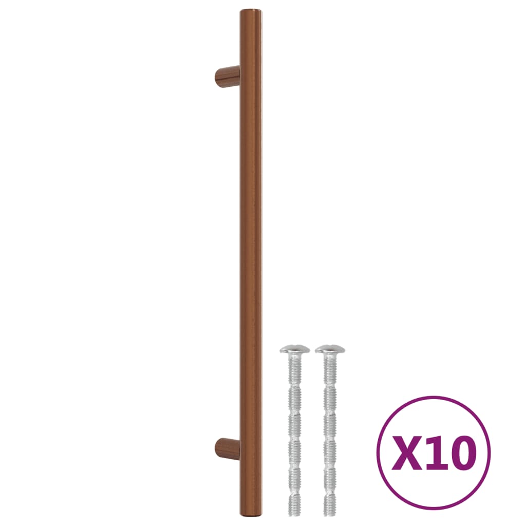 Vidaxl handvatten 10 st 192 mm roestvrij staal bronskleurig