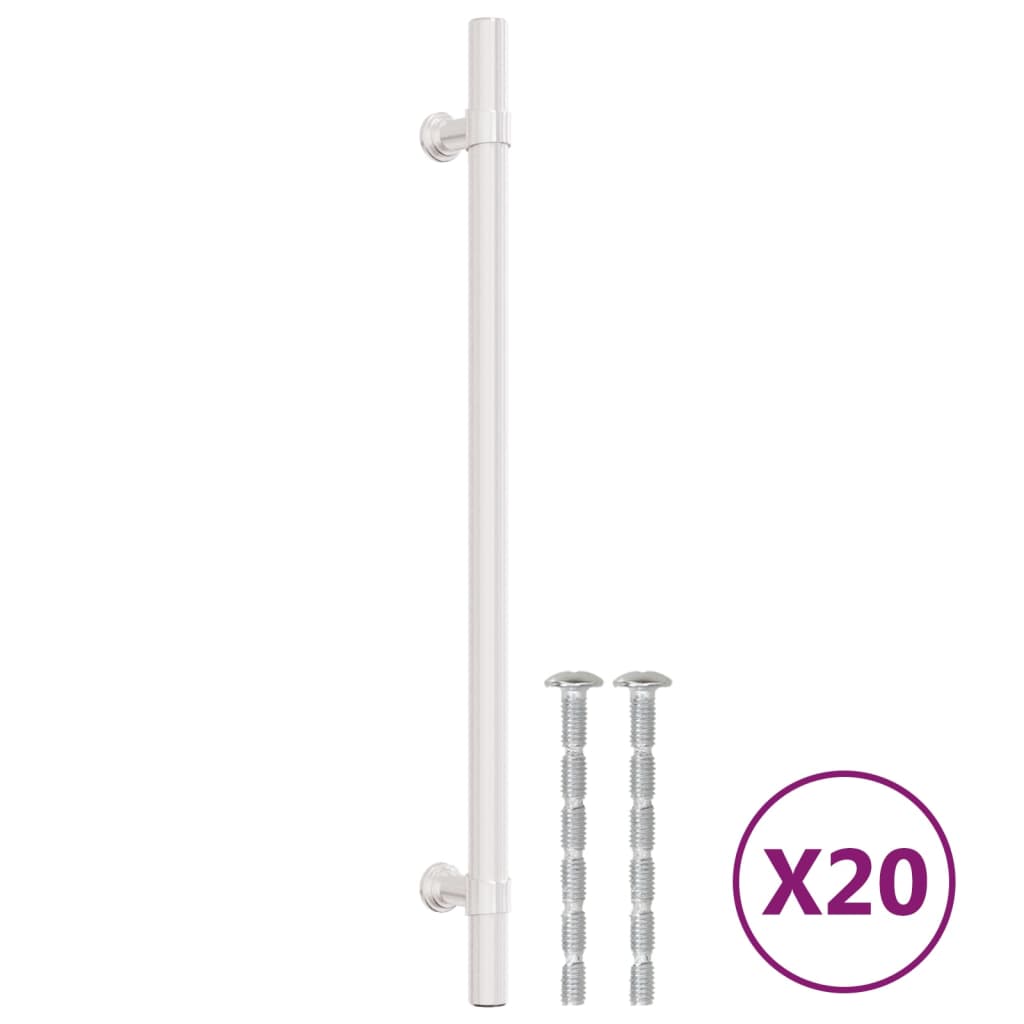 Vidaxl handvatten 20 st 224 mm roestvrij staal zilverkleurig