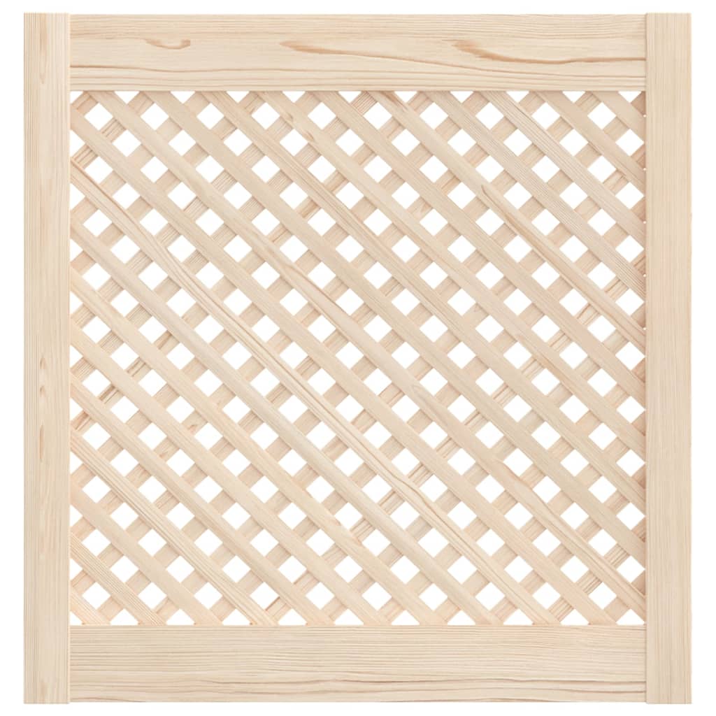Vidaxl kastdeuren met latwerk 2 st 59,5x61,5 cm massief groenhout