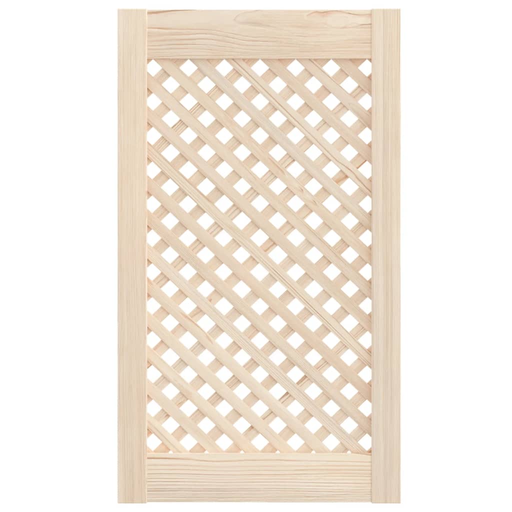 VidaXL Kastdeuren met latwerk 2 st 39,5x69 cm massief groenhout