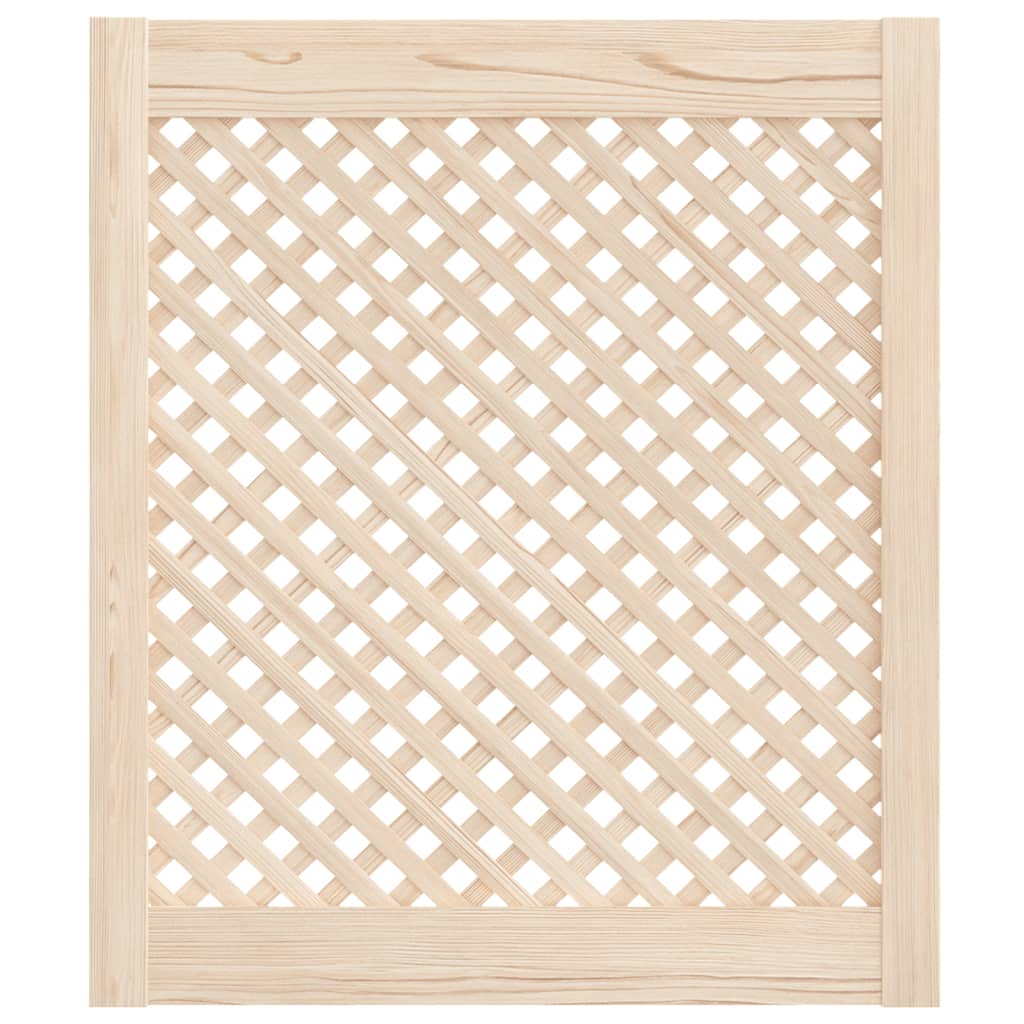 Vidaxl kastdeuren met latwerk 2 st 59,5x69 cm massief groenenhout