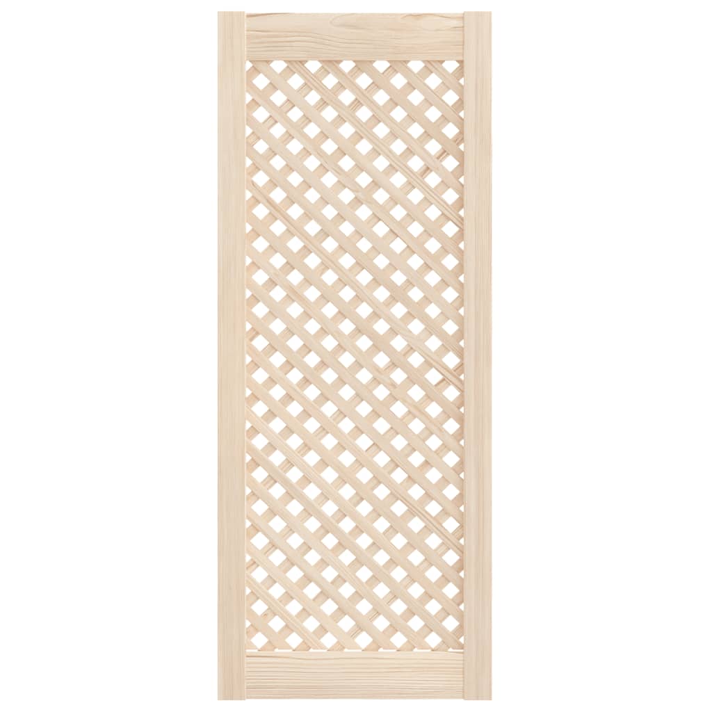 VidaXL Kastdeuren met latwerk 2 st 39,5x99 cm massief groenhout