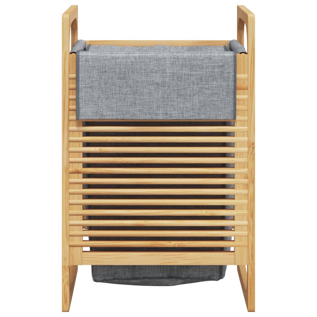 VidaXL Wasmand met droge zak 32x30x36,5 cm bamboe