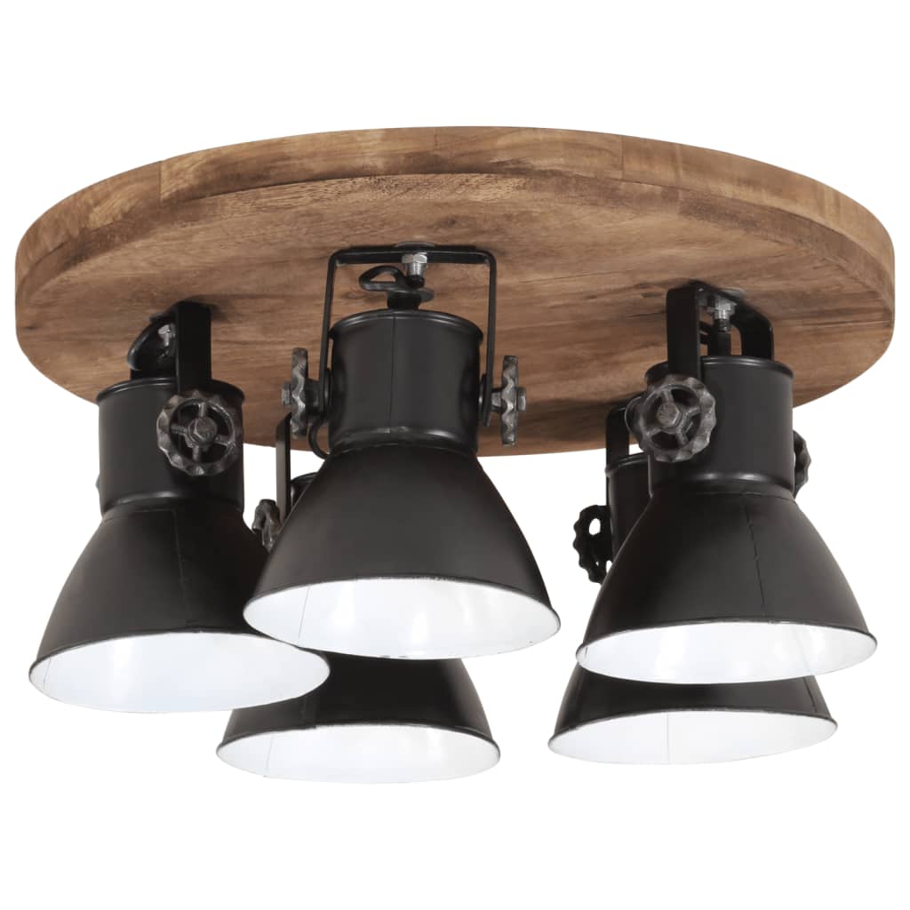Vidaxl plafondlamp 25 w e27 50x50x25 cm zwart