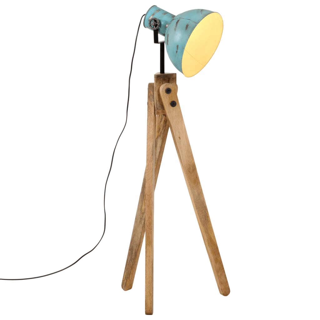 Vidaxl vloerlamp 25 w e27 45x45x120 cm waterdichtd blauw