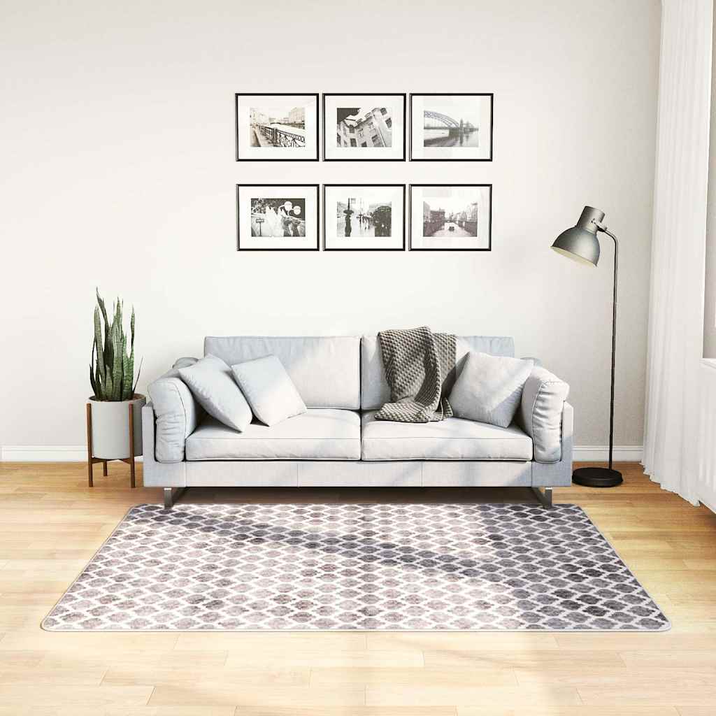 Vidaxl vloerkleed wasbaar antislip 120x170 cm meerkleurig