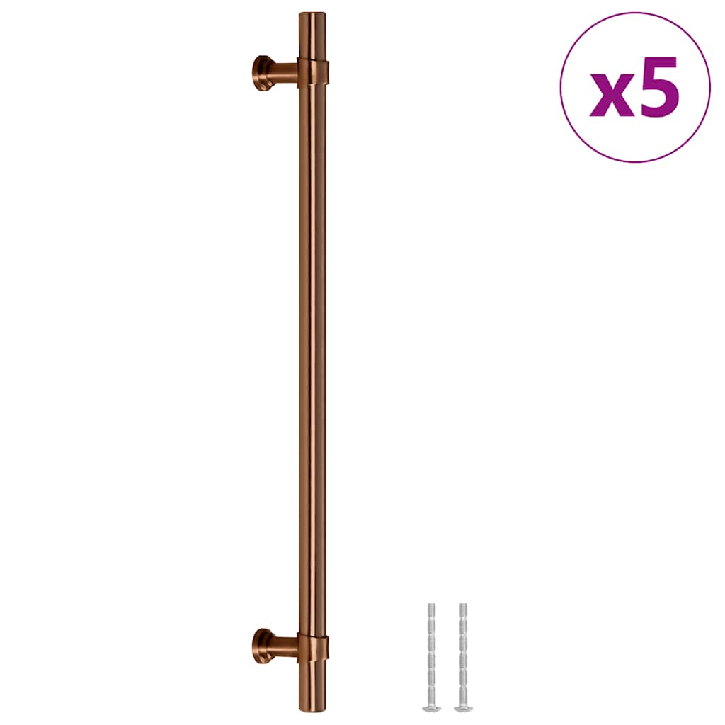Vidaxl handvatten 5 st 480 mm roestvrij staal bronskleurig