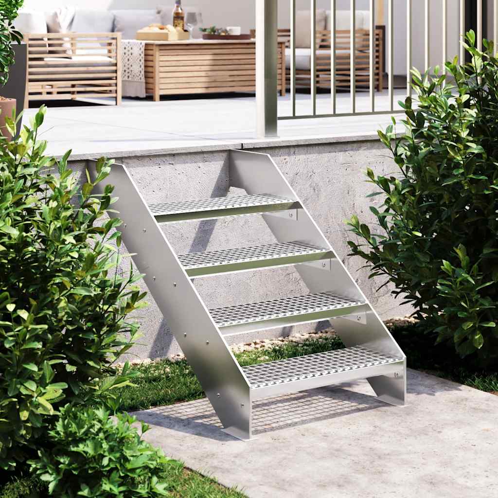 Vidaxl traptrede haan 60x24x7 cm gegalvaniseerd staal