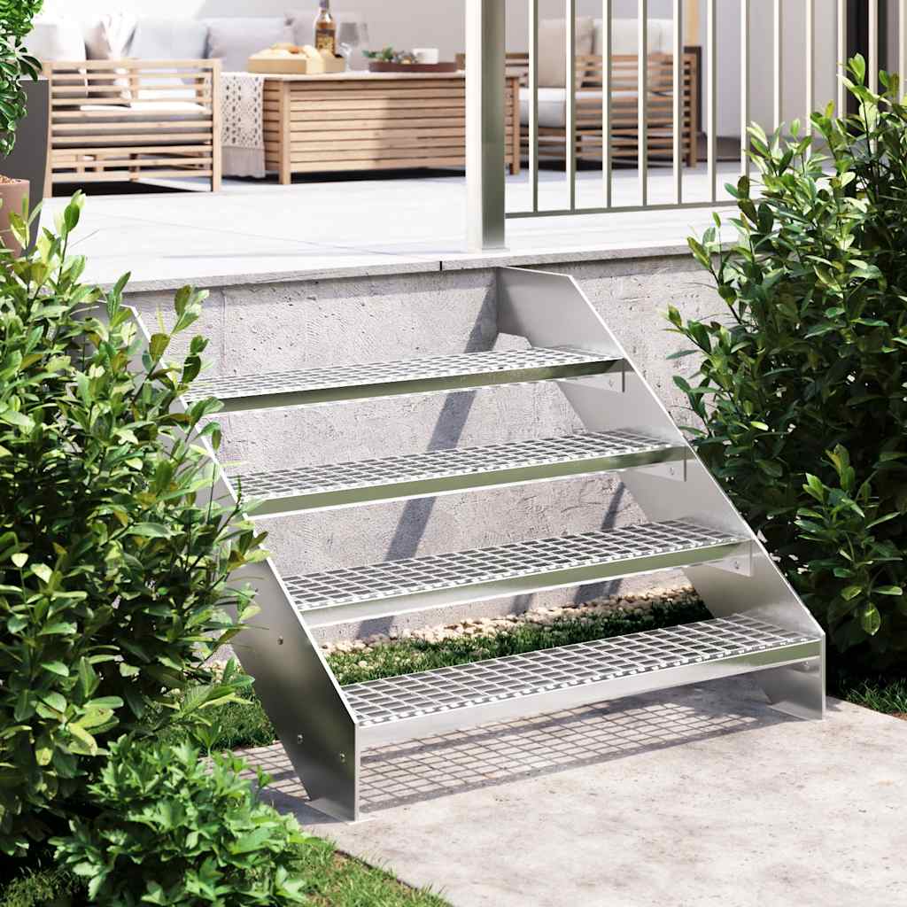 Vidaxl traptrede haan 100x24x7 cm gegalvaniseerd staal