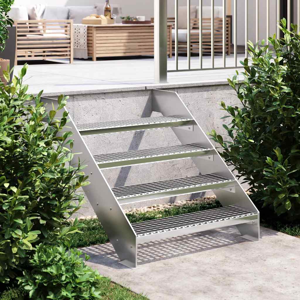 Vidaxl traptrede haan 80x24x7 cm gegalvaniseerd staal