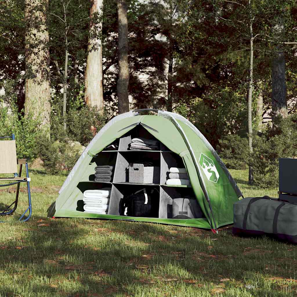 Vidaxl opbergtent 9 vakken waterdicht groen