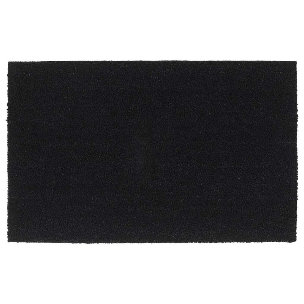 Vidaxl deurmat 50x80 cm getufte kokosvezel zwart