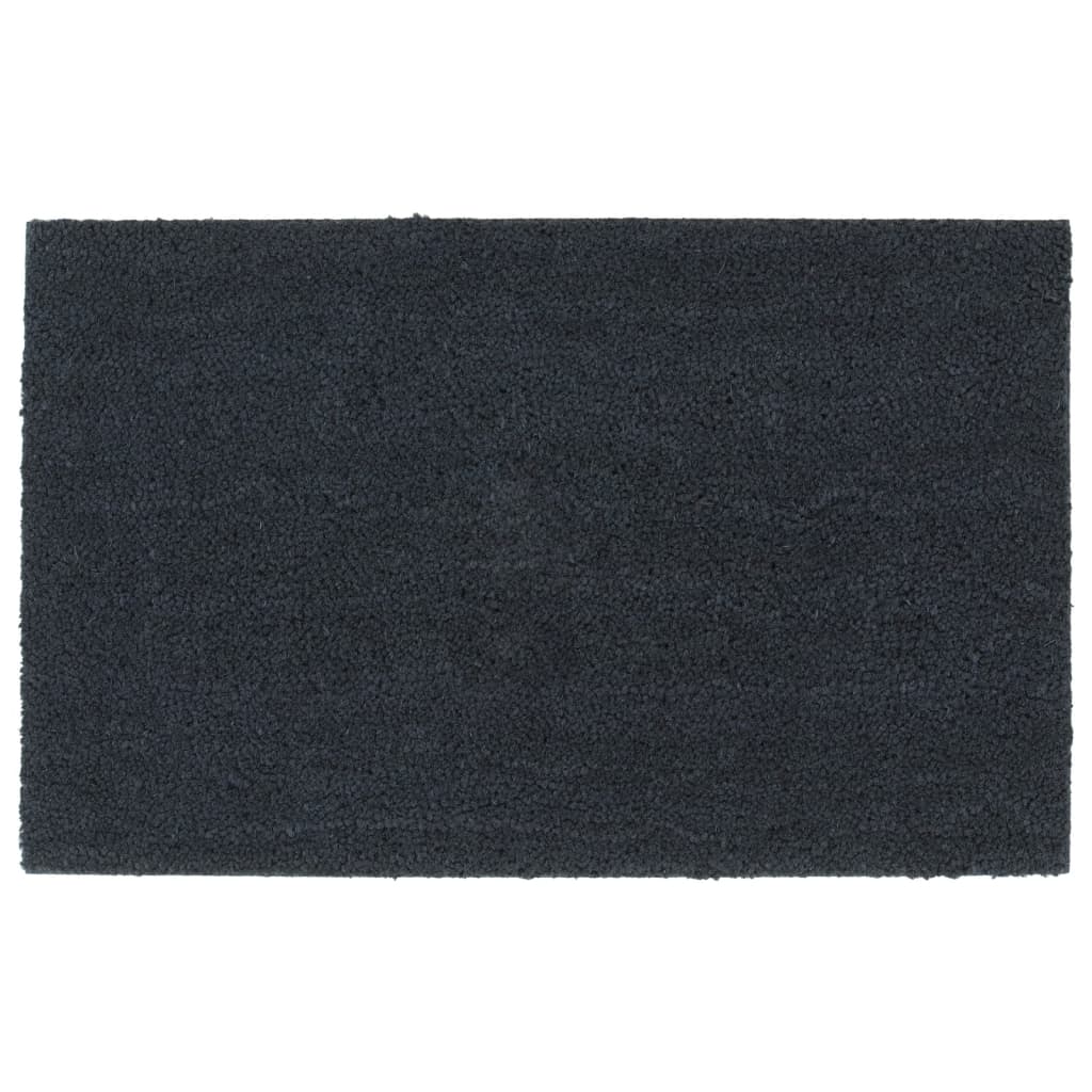Vidaxl deurmat 50x80 cm getufte kokosvezel donkergrijs